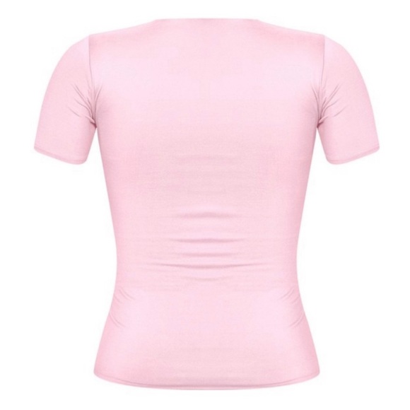 Buttery soft double layered short sleeve fitted top - Picture 7 of 7